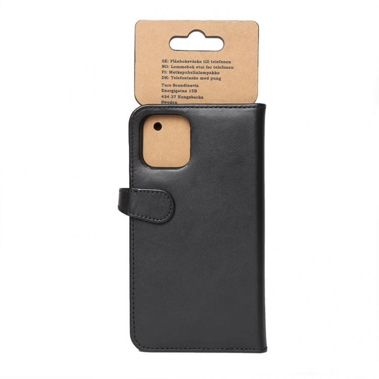 BUFFALO Wallet Leather Black 3 Cardpockets iPhone 12 / 12 Pro