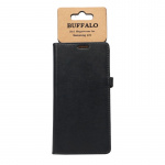 BUFFALO Wallet Leather Black 3 Cardpockets Samsung Galaxy A71 BUFFALO Wallet Leather Black 3 Cardpockets Samsung Galaxy A71