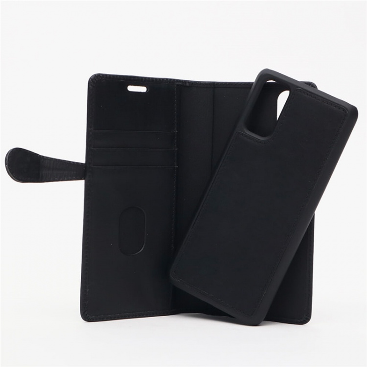 BUFFALO Wallet Leather Black 3 Cardpockets Samsung Galaxy S20 BUFFALO Wallet Leather Black 3 Cardpockets Samsung Galaxy S20
