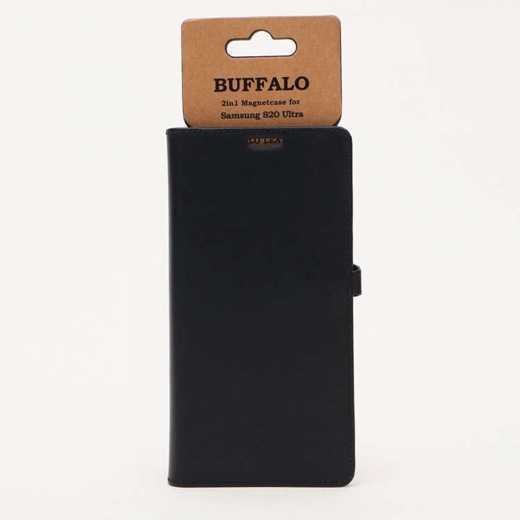 BUFFALO Wallet Leather Black 3 Cardpockets Samsung Galaxy S20 Ultra