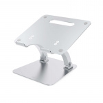 DESIRE2 Deskstand Dual Pivot Riser Adjustable Aluminum Silver