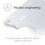 DESIRE2 Deskstand Dual Pivot Riser Adjustable Aluminum Silver