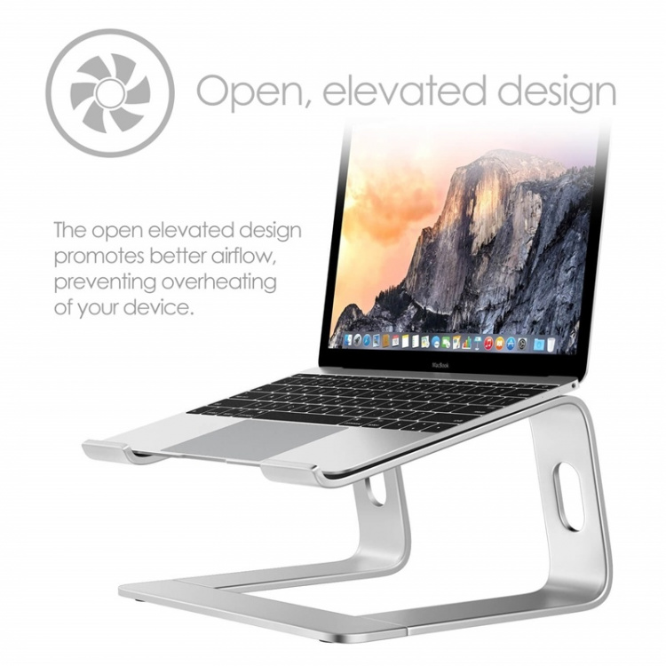 Desire2 Laptopstandaard Supreme Pro Aluminium Zilver Desire2 Laptopstandaard Supreme Pro Aluminium Zilver