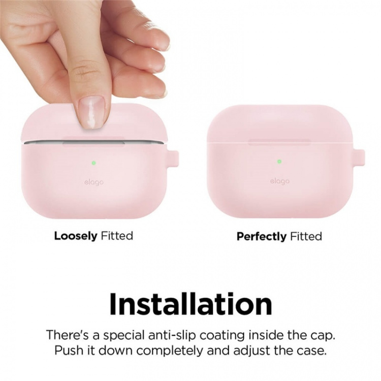 ELAGO Airpod Pro Hang Case Pink ELAGO Airpod Pro Hang Case Pink
