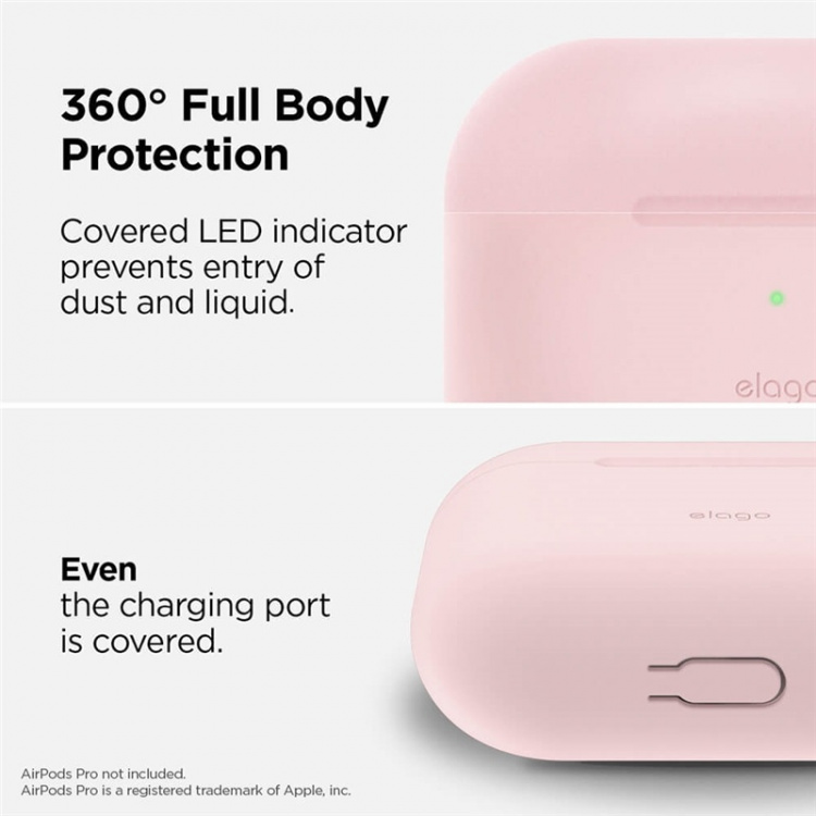 ELAGO Airpod Pro Protective Silicon Case Pink