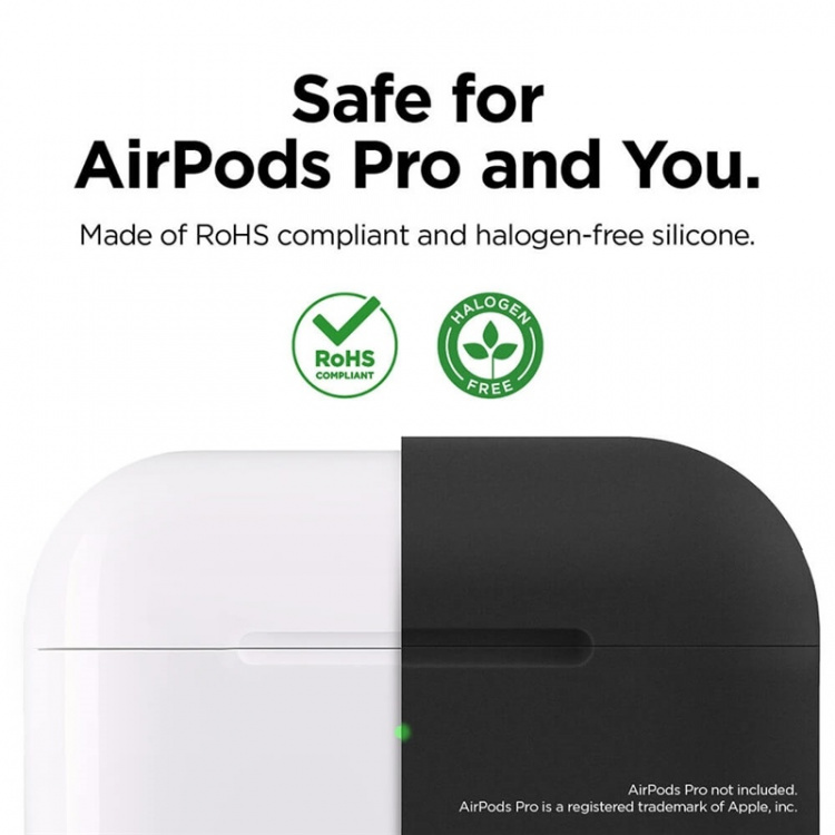 ELAGO Airpod Pro Protective Silicon Case Black
