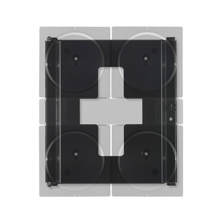 FLEXSON Wallmount SONOS AMP 4x Black FLEXSON Wallmount SONOS AMP 4x Black