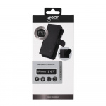 GEAR Wallet Black 3 Cardpockets iPhone 12 Pro Max 2in1 Magnetcover