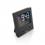 HAMA Alarm Clock Dual-USB USB-charging Black