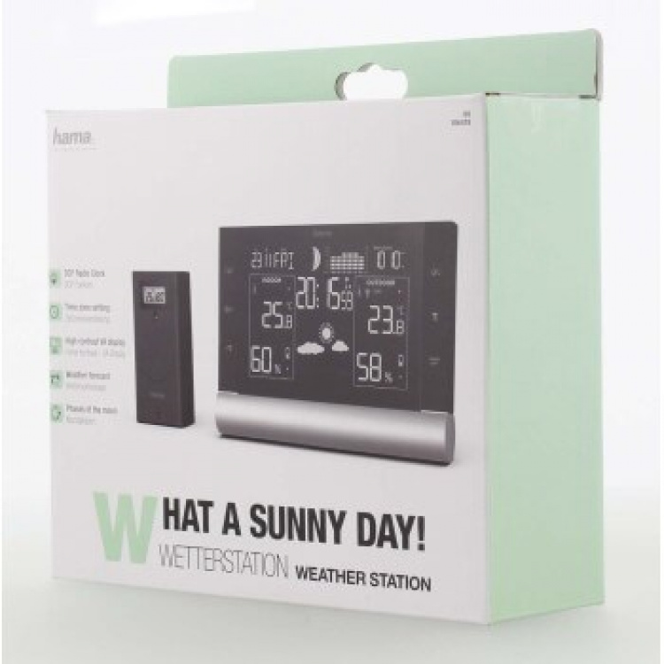HAMA Weatherstation Black Line Plus Black HAMA Weatherstation Black Line Plus Black