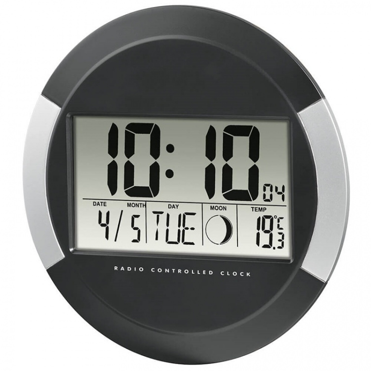 HAMA Radio Wall Clock Black