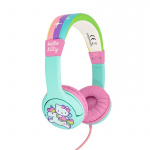 HELLO KITTY Headphone Junior On-Ear 85dB Green/Pink