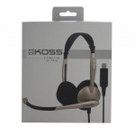 KOSS Multimedia Headset CS 100 Guld Sort Mic KOSS Multimedia Headset CS 100 Guld Sort Mic