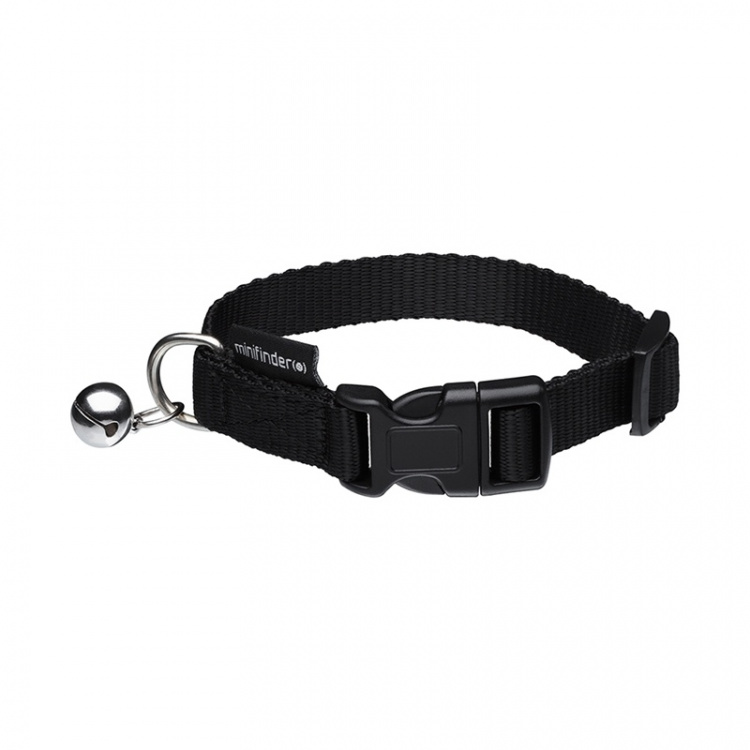 MINIFINDER Cat Collar Black Cat collar for Atto with bell
