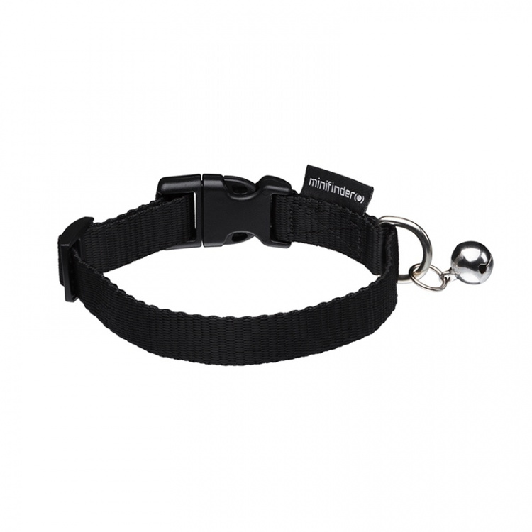 MINIFINDER Cat Collar Black Cat collar for Atto with bell