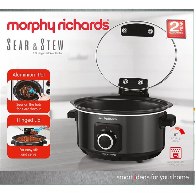 MORPHY RICHARDS Slow cooker Sear And Stew 3,5L Hinged Lid