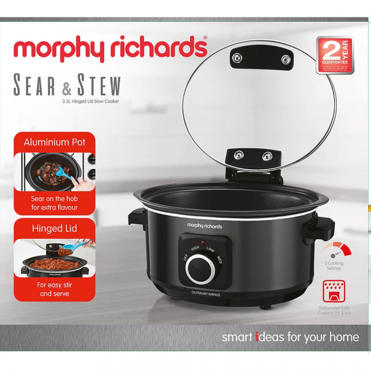 MORPHY RICHARDS Slow cooker Sear And Stew 3,5L Hinged Lid
