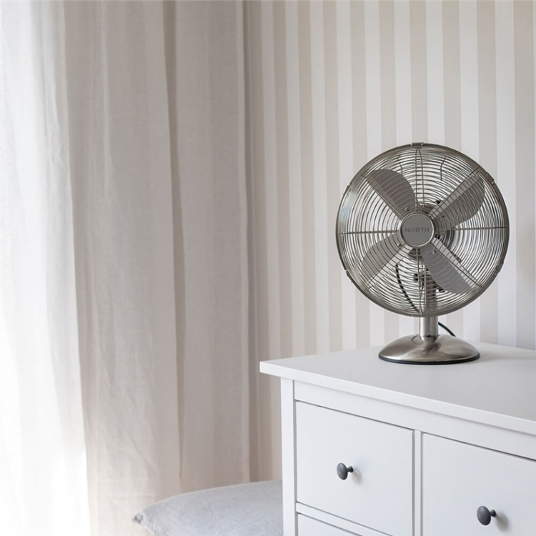 North Tafelventilator 30cm Satijn Chroom