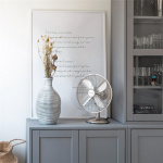 North Tafelventilator 30cm Satijn Chroom