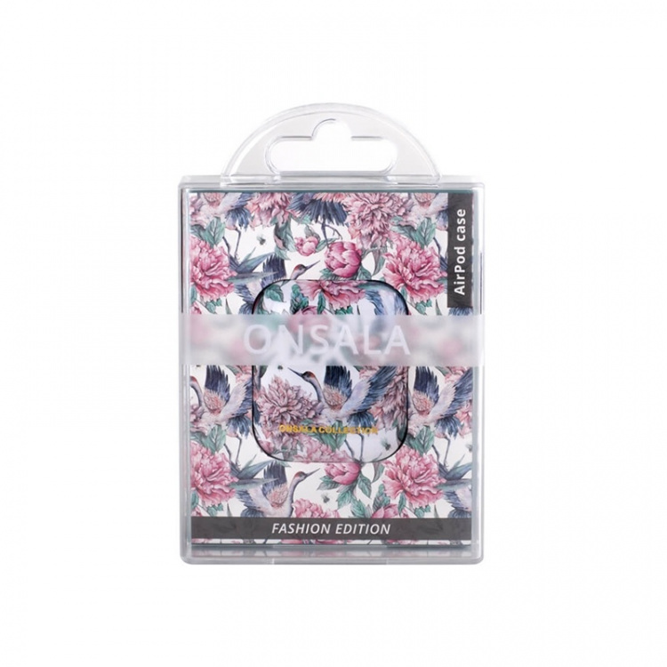 ONSALA COLLECTION Airpods case Pink Crane