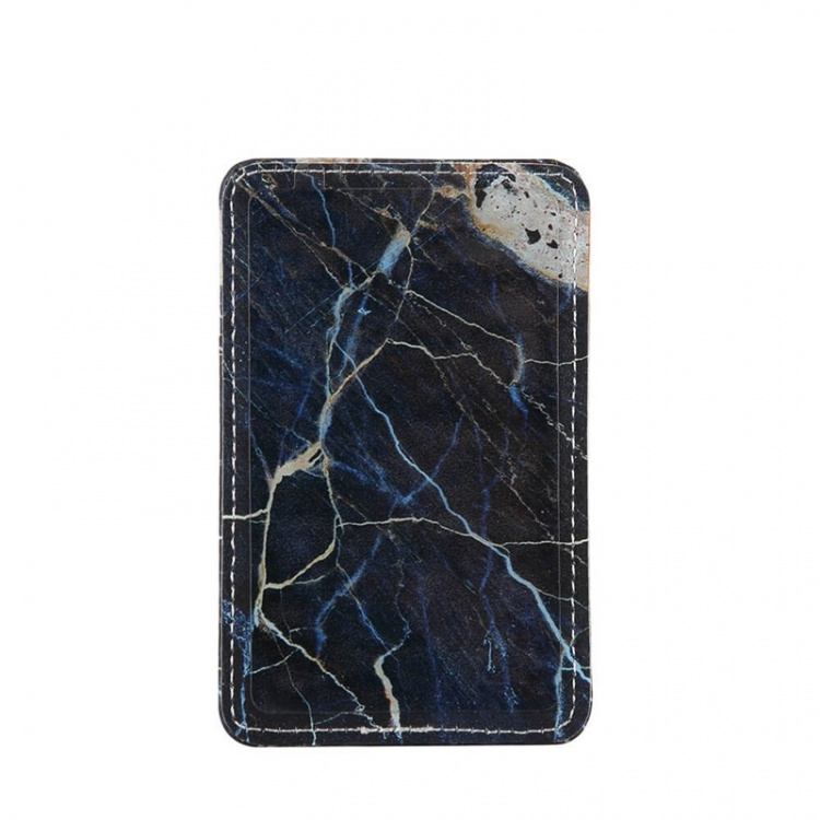 ONSALA COLLECTION Cardholder Black Galaxy Marble Universal 2 Cardpockets