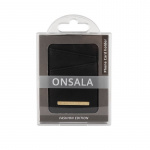 ONSALA COLLECTION Cardholder Black Saffiano Universal 2 Cardpockets