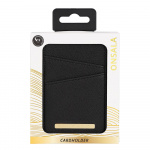 ONSALA COLLECTION Cardholder Black Saffiano Universal 2 Cardpockets