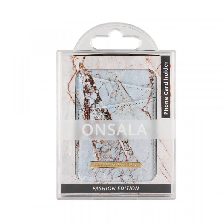 ONSALA COLLECTION Cardholder White Rhino Marble Universal 2 Cardpockets