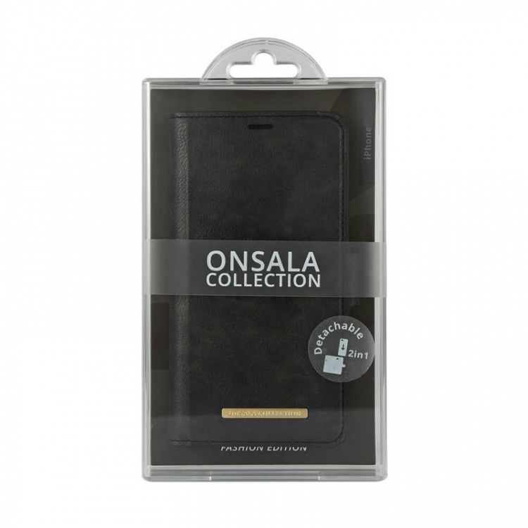 ONSALA COLLECTION Mobile Wallet Midnight Black iPhone 12 Mini