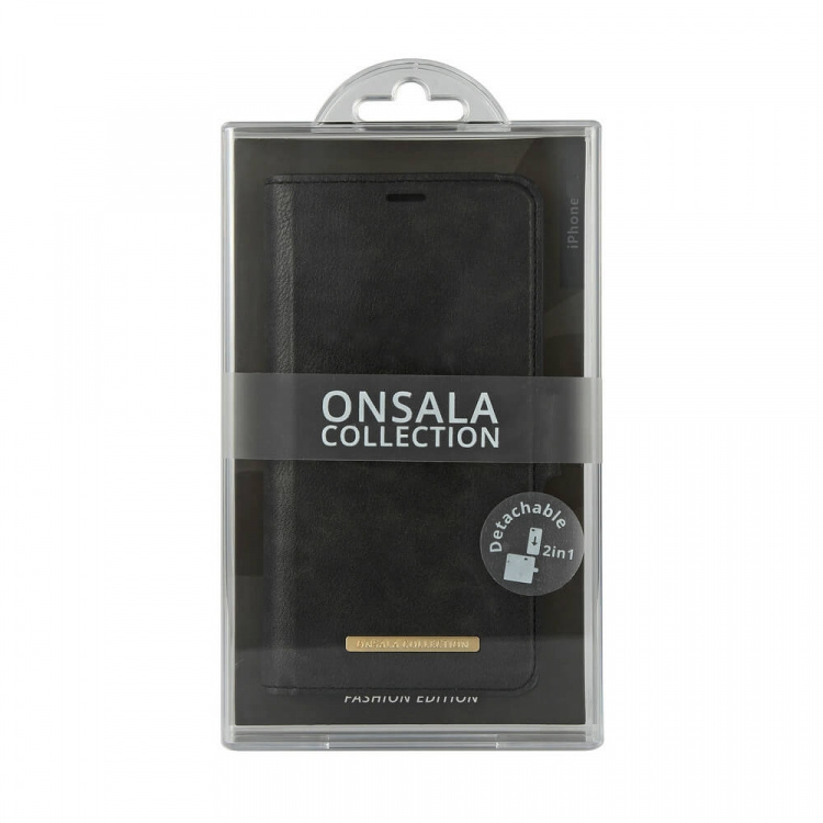 ONSALA COLLECTION Mobile Wallet Midnight Black iPhone 12 Pro Max