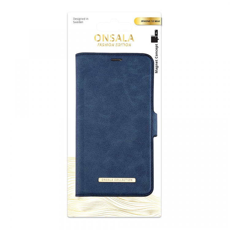 ONSALA COLLECTION Mobile Wallet Royal Blue iPhone 12 Mini ONSALA COLLECTION Mobile Wallet Royal Blue iPhone 12 Mini