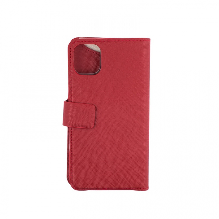 ONSALA COLLECTION Mobile Wallet Saffiano Red iPhone 12 Mini ONSALA COLLECTION Mobile Wallet Saffiano Red iPhone 12 Mini
