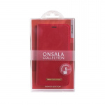 ONSALA COLLECTION Mobile Wallet Saffiano Red iPhone 12 Mini ONSALA COLLECTION Mobile Wallet Saffiano Red iPhone 12 Mini