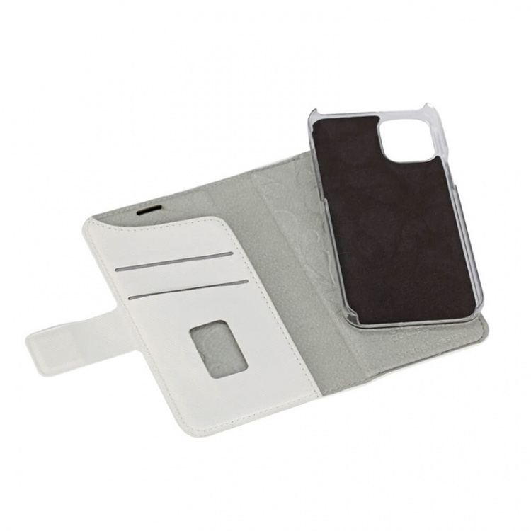 ONSALA COLLECTION Mobile Wallet Saffiano White iPhone 12 Mini