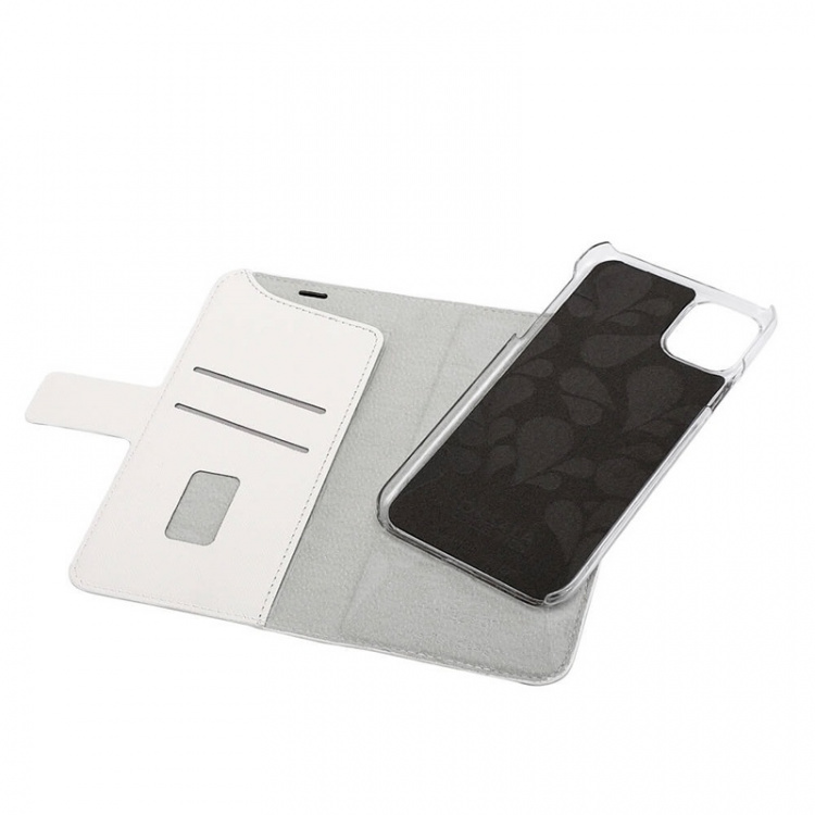 ONSALA COLLECTION Mobile Wallet Saffiano White iPhone 12 / 12 Pro ONSALA COLLECTION Mobile Wallet Saffiano White iPhone 12 / 12 Pro