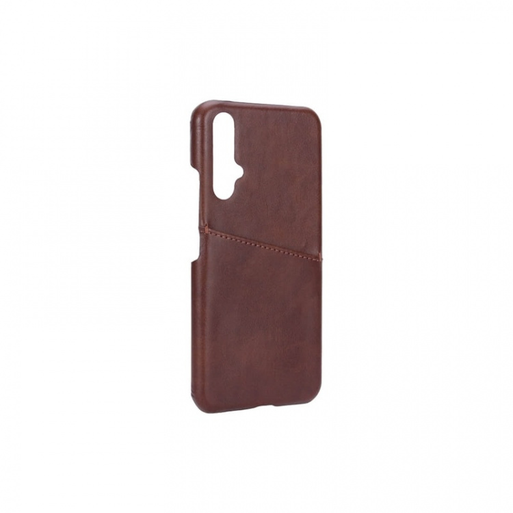 ONSALA Mobile Cover Brown with Cardpocket Huawei Nova 5T  ONSALA Mobile Cover Brown with Cardpocket Huawei Nova 5T