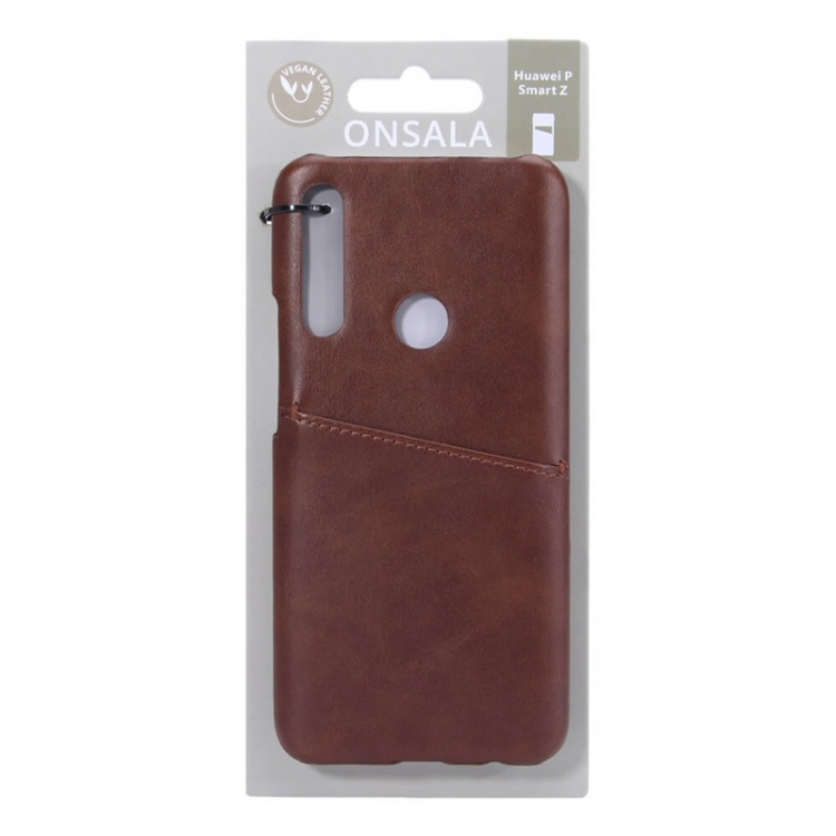 ONSALA Mobile Cover Brown with Cardpocket Huawei P Smart Z  ONSALA Mobile Cover Brown with Cardpocket Huawei P Smart Z