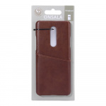 ONSALA Mobile Cover Brown with Cardpocket Oneplus 8  ONSALA Mobile Cover Brown with Cardpocket Oneplus 8