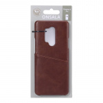 ONSALA Mobile Cover Brown with Cardpocket Oneplus 8 Pro 