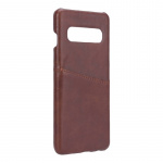 ONSALA Mobile Cover Brown with Cardpocket Samsung Galaxy S10  ONSALA Mobile Cover Brown with Cardpocket Samsung Galaxy S10
