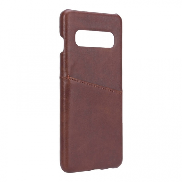 ONSALA Mobile Cover Brown with Cardpocket Samsung Galaxy S10  ONSALA Mobile Cover Brown with Cardpocket Samsung Galaxy S10