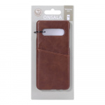 ONSALA Mobile Cover Brown with Cardpocket Samsung Galaxy S10  ONSALA Mobile Cover Brown with Cardpocket Samsung Galaxy S10