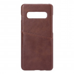 ONSALA Mobile Cover Brown with Cardpocket Samsung Galaxy S10 Plus 