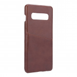 ONSALA Mobile Cover Brown with Cardpocket Samsung Galaxy S10 Plus 