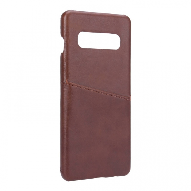 ONSALA Mobile Cover Brown with Cardpocket Samsung Galaxy S10 Plus 