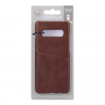 ONSALA Mobile Cover Brown with Cardpocket Samsung Galaxy S10 Plus 