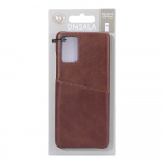 ONSALA Mobile Cover Brown with Cardpocket Samsung Galaxy S20 Plus 
