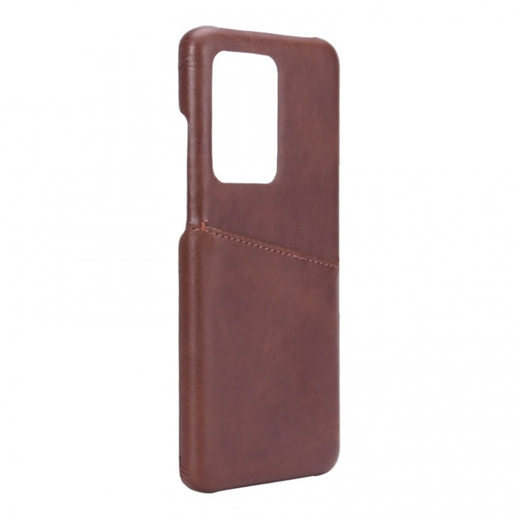 ONSALA Mobile Cover Brown with Cardpocket Samsung Galaxy S20 Ultra  ONSALA Mobile Cover Brown with Cardpocket Samsung Galaxy S20 Ultra