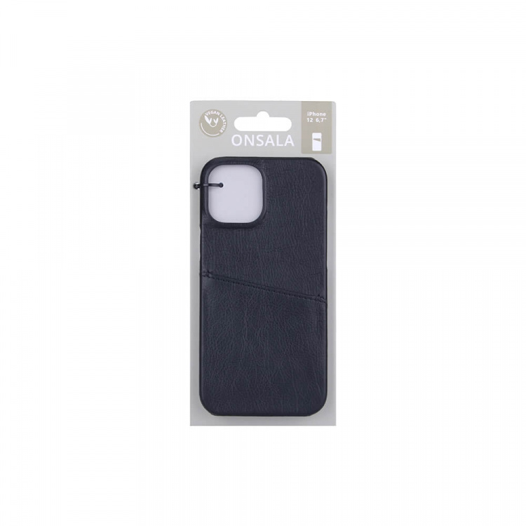ONSALA Mobile Cover Black with Cardpocket iPhone 12 Pro Max ONSALA Mobile Cover Black with Cardpocket iPhone 12 Pro Max