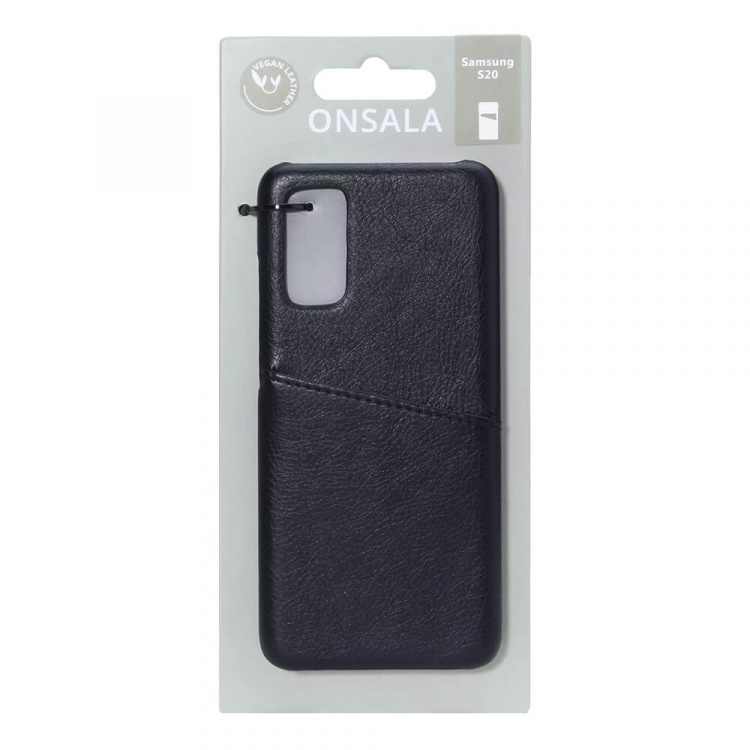 ONSALA Mobile Cover Black with Cardpocket Samsung Galaxy S20  ONSALA Mobile Cover Black with Cardpocket Samsung Galaxy S20
